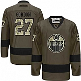 Glued Edmonton Oilers #27 Boyd Gordon Green Salute to Service NHL Jersey,baseball caps,new era cap wholesale,wholesale hats